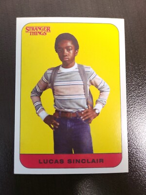 Topps Stranger Things Lucas Sinclair sticker Season 1 card #6 of