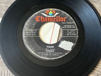 Fabian; Tiger; 45rpm; VG+; Click the pic to Listen!