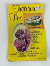 Vintage Treasure Tins Mini Purse Pill Container Handy Place for Little Things