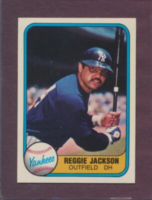 1981 Fleer Reggie Jackson #79 HOF New York Yankees MINT DEAD CENTERED