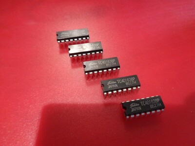 5 x TC40163BP ORIGINAL TOSHIBA Halbleiter DIP16 UKSTOCK