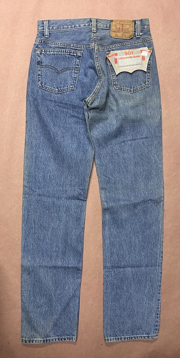 Vintage Levis 501 Pre-Shrunk, Rare Deadstock, New With Tag Jeans