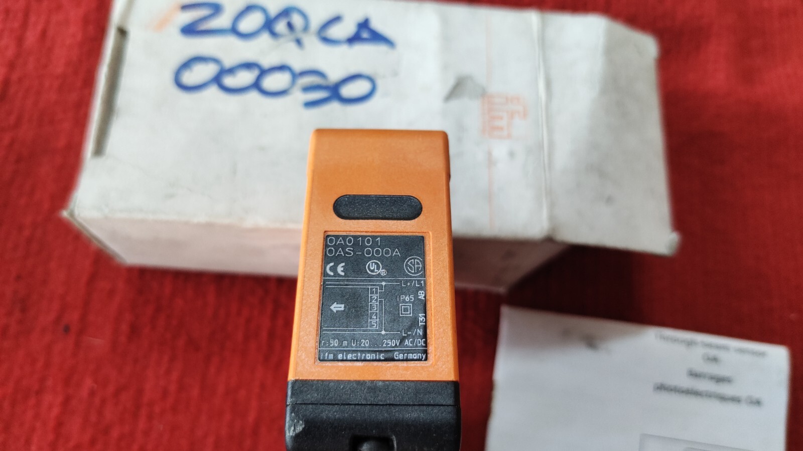 Vcard Sensor P:T5 ,VCARD IFM Efector 0A0125 0AS-000A Sensor without Bracket ...
