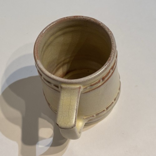 Vintage Frankoma Pottery C10 Mayan Aztec Desert Gold Coffee Mug 4” - Picture 5 of 10