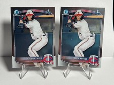 (2) 2025 Bowman Caden Kendle Chrome 1st Prospect #BCP-113