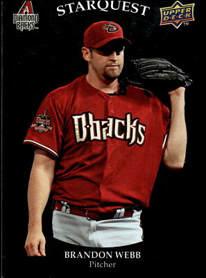 2009 Upper Deck #SQ-28 Brandon Webb StarQuest Blue Uncommon Diamondbacks
