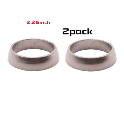 2x2.25'' Donut Gasket Car SUV Exhaust Muffler Pipe to Manifold Flexible Graphit