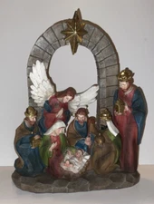Christmas Nativity Scene Holiday Home Manger Bethlehem Baby Jesus