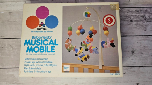 VINTAGE DOLLY TOY BALLOON VENDOR MUSICAL MOBILE NO. 625 - 第 1/5 張圖片