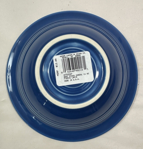Four Fiesta Lapis 6.5" Stacking Bowl 11 oz Soup Cereal Homer Laughlin New w/Tags - Picture 4 of 8