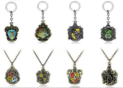 Harry Potter HUFFLEPUFF Keychain Shield Crest Key Ring Handmade