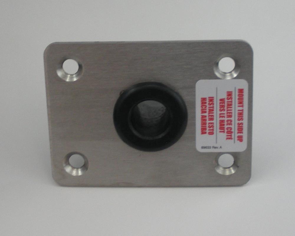 Swivleze 63439 Stainless Pedestal Seat Base Plate 3" x 4" for 3/4" Pin