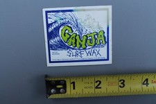 Ganja Surf Wax Surfboard Wave Damaged Stanley's V68b Vintage Surfing STICKER