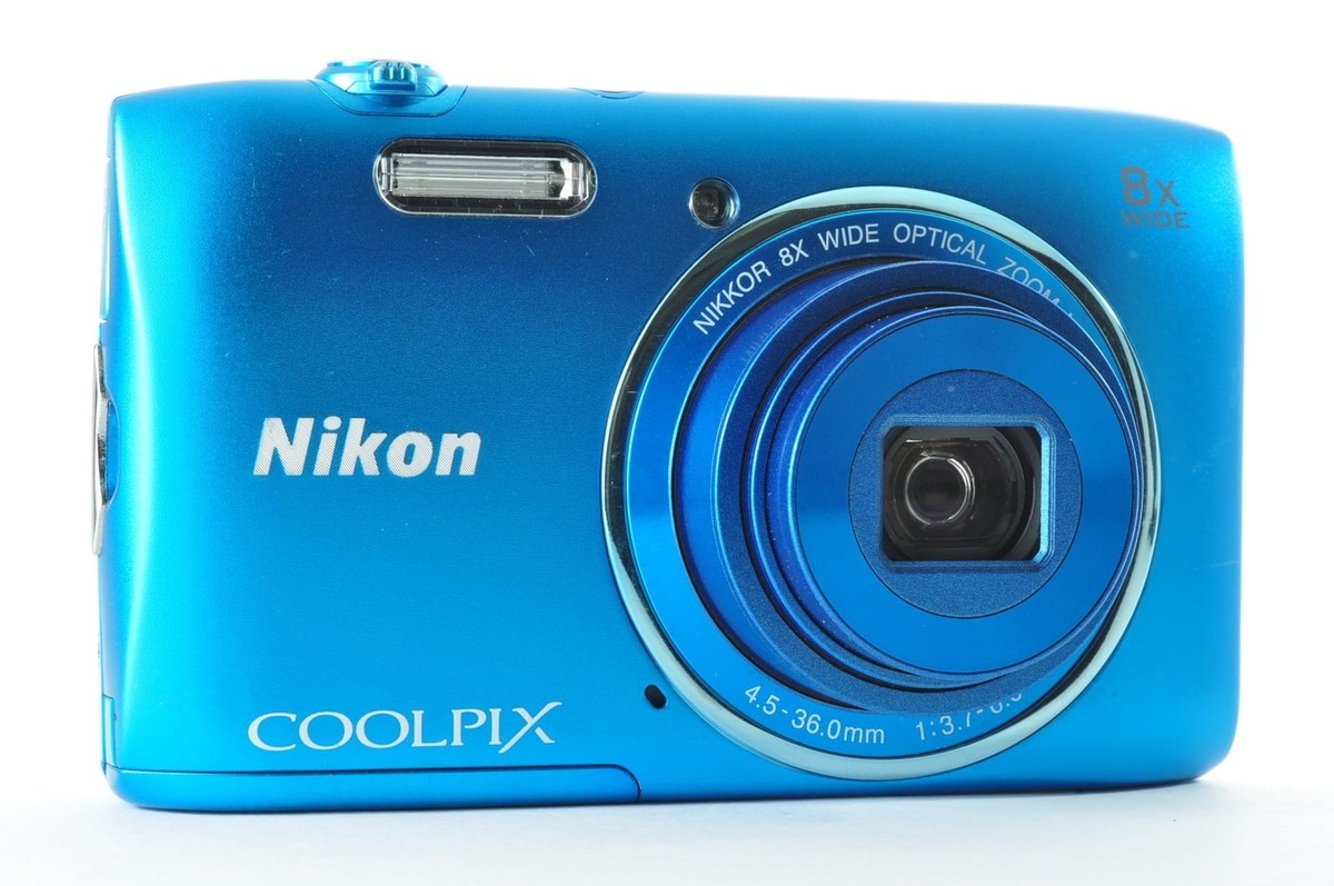 Exellent +++++] Nikon Coolpix S3600 20.1MP Digital Camera (Blue