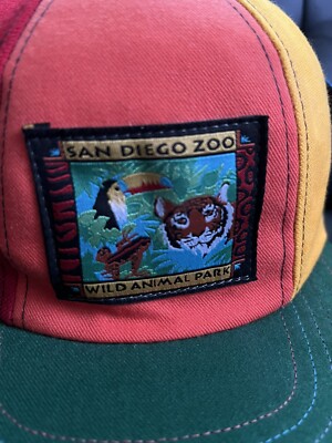 Zoo サンディエゴ 動物園 キャップ 古着 Vintage ヴィンテージ 企業 USA ZOO サンディエゴ 動物園 キャップ 刺繍ロゴ 古着