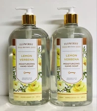 2 Bottles Home & Body Co. ~ Lemon Verbena Moisturizing Hand Soap 28 fl oz Each