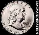 1961-D Silver Franklin Half Dollar - Choice Gem Brilliant Unc++++  #J8371
