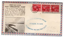 #681 Ohio River 1929 FDC - Planty #1A A.C. Roessler Cincinnati OH