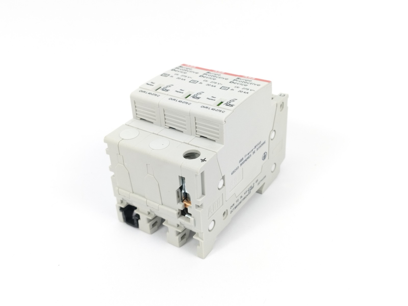 ABB OVR T2 3L 40-275 P QS W/ OVR L 40-275 C Surge Protective Device