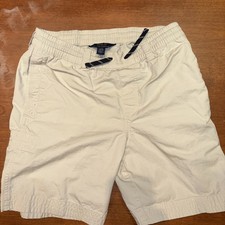 Polo Ralph Lauren Shorts Boys 14-16 L White Elastic Waist Drawstring Cotton
