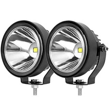 4 Inch Round Led Pod Lights, 60W Led Off Road Driving Fog 2pcs 4 inch White