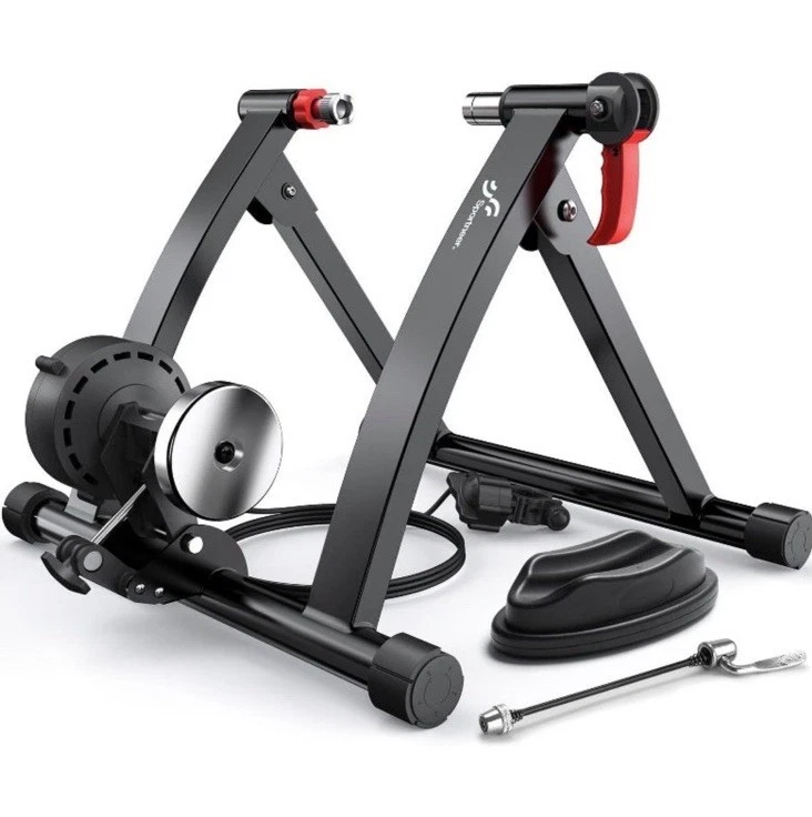 Bicycle Trainer Bicycle Conversion Stand VEVOR Bike Trainer Stand Magnetic Stationary  Bike Stand 26