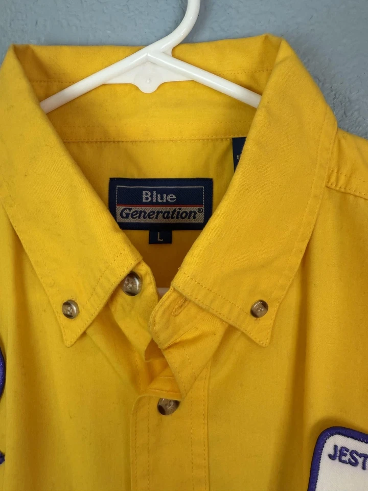 Jesters of Tennessee Shirt Mens Large Button Up Sacramento CT19 2005 Patch - Image 4 of 4