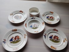 Wächtersbach Keramik, Kindergeschirr antik Puppenservice 6tlg. vintage, shabby