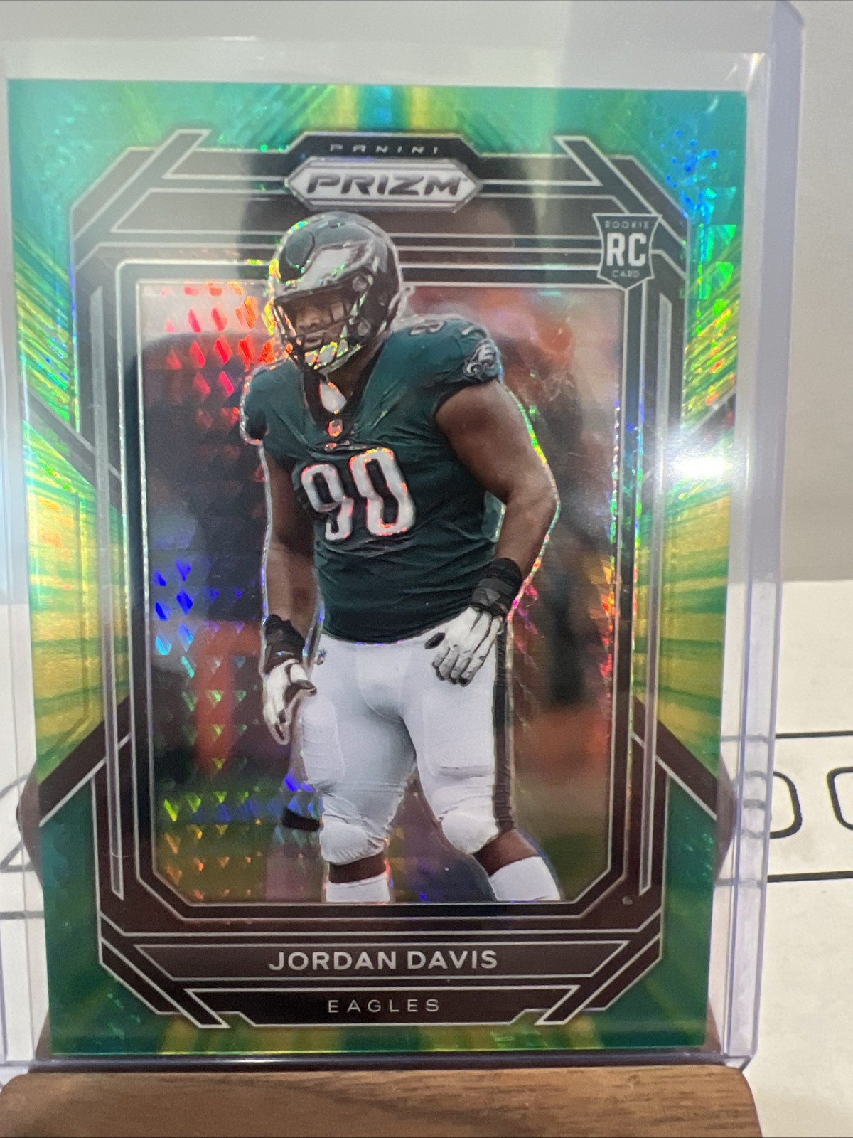 2022 Panini Prizm Jordan Davis #371 Hyper Prizm Rookie /175 Philadelphia Eagles