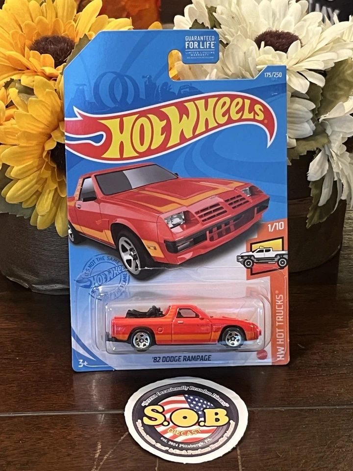 Camioneta pickup Dodge Rampage 1982 Hot Wheels 1:64 roja diecast sellada usada casi nueva Foto 2 de 4