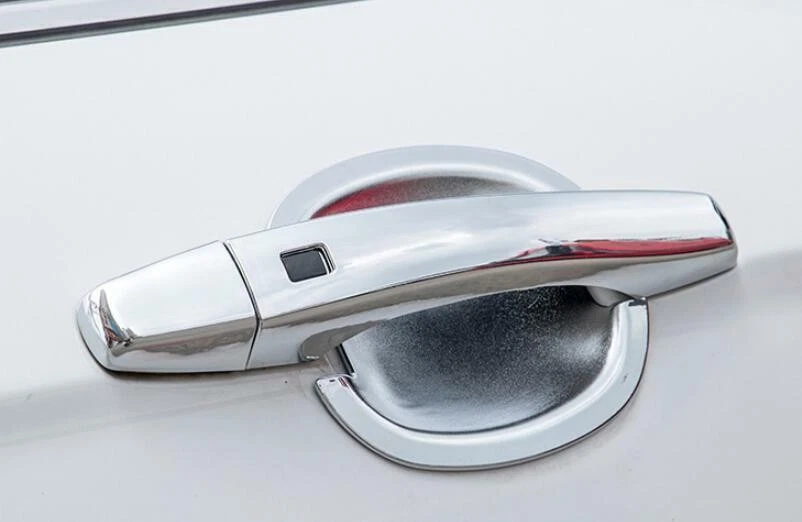 Cubierta de manija de tazón de puerta exterior cromado ABS para Volkswagen Jetta 2012~2018 Foto 2 de 4