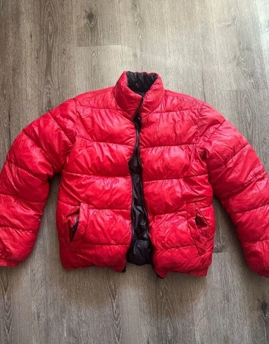 Guess Red and Black Puffer Jacket - product listing photo