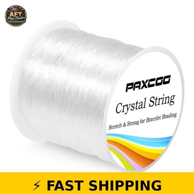 Paxcoo 0.8mm Elastic String for Bracelet & Jewelry Making - 120m Roll