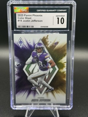 2025 Panini Phoenix - Color Blast Justin Jefferson #19 for sale
