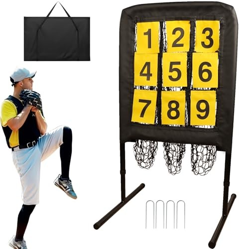 Anarcho Cup&Plate 9点セット 9 Hole Pitching Net with Strike Target | Adjustable Baseball