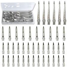 TseroFay 42Pcs Styling Hair Clips Set: Silver Metal Duck Billed Clips for Wom...