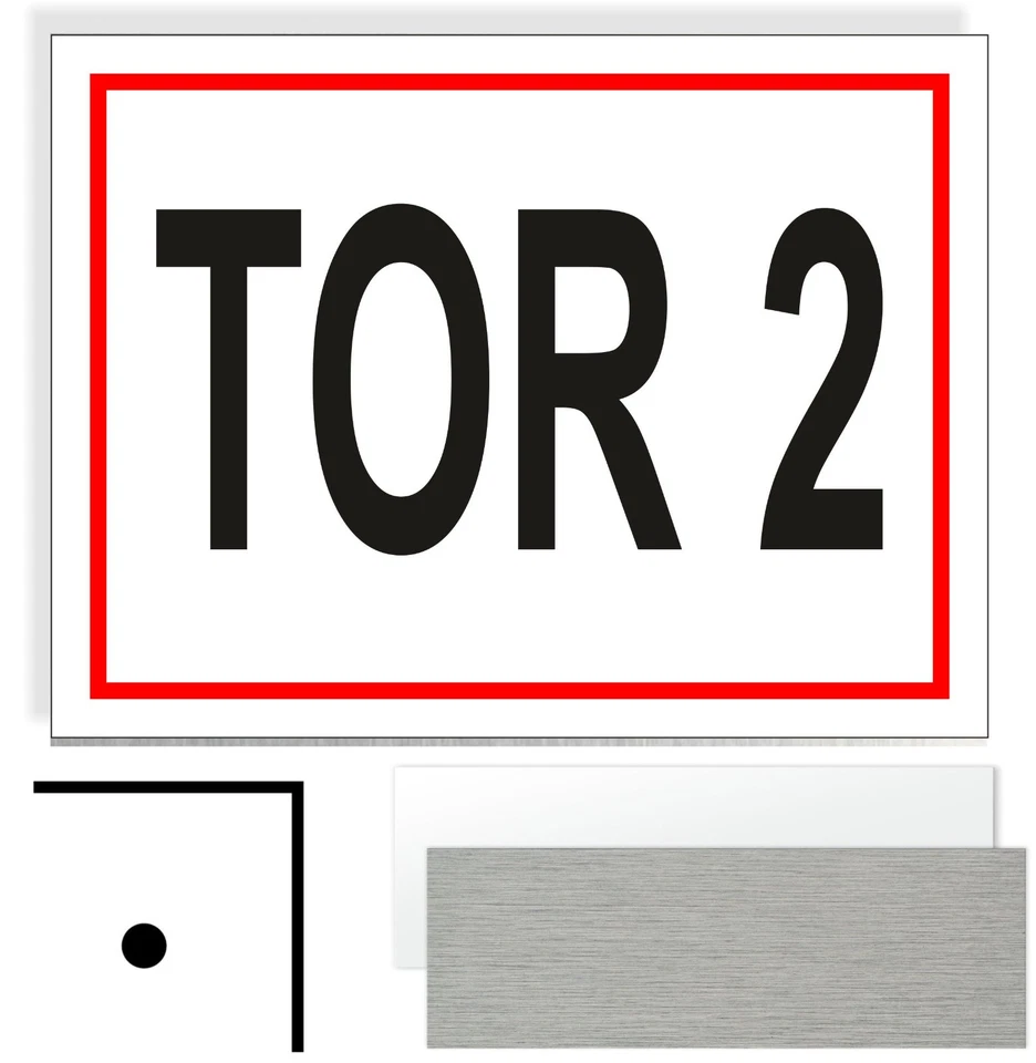 WERBEMITTEL MAHLMEISTER Tor 2 Hinweisschild Verbot Aluminium Schild Lochung WRS67