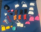 Vintage Barbie Friends Clone Accessories Lot Assorted 60s 70s Boots Purses