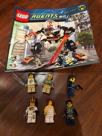 LEGO Retired Agents Lot: Includes Sets 8630, 8631, 8632, 8633, 8970 - Used