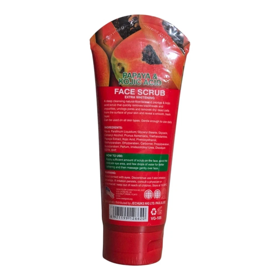 Veet Gold Papaya & Kojic Face Face Scrub - Image 2 of 3