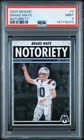 2025 Panini Mosaic Notoriety Drake Maye #3 PSA 9 Patriots
