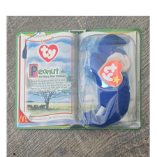 Ty Peanut the Royal Blue Elephant McDonald's Teenie Beanie Babies 2000