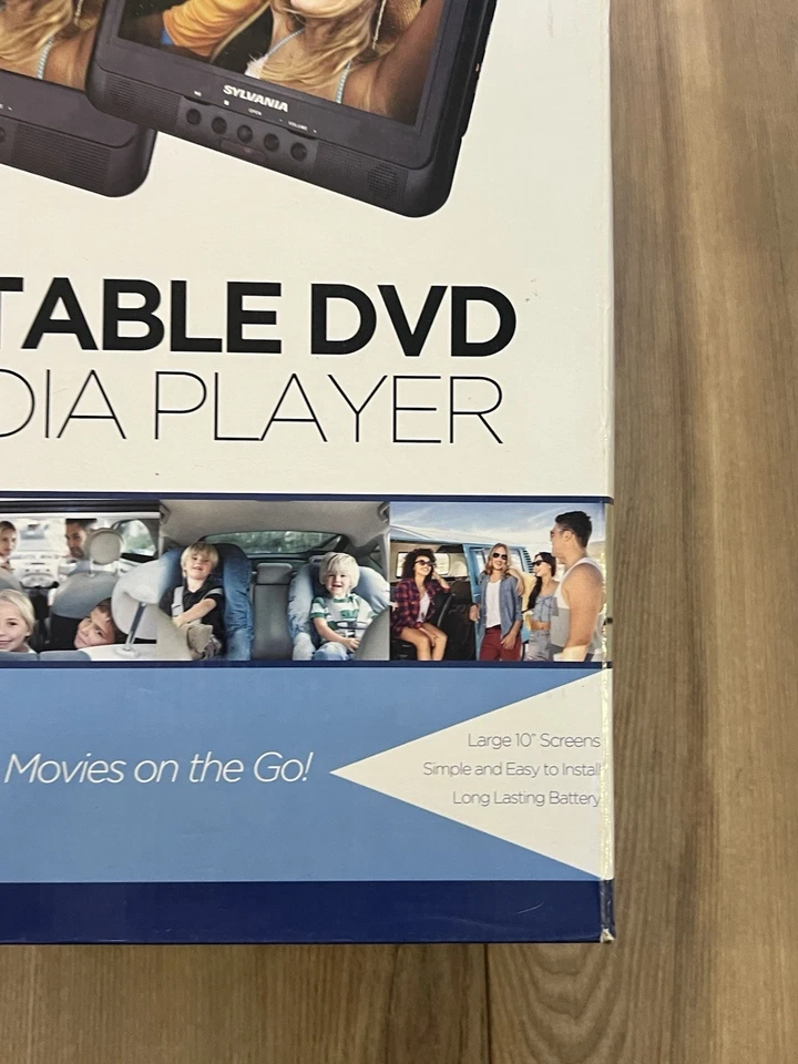 Sylvania SDVD1010 Dual Screen Portable DVD / Media Player 10.1” New In The Box - Image 4 of 4
