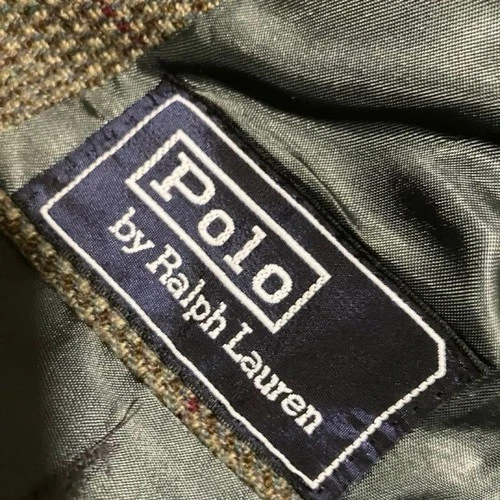 Polo By Ralph Lauren Vintage 80s Polo Ralph Lauren Wool Tweed Blazer Jacket Made image 4