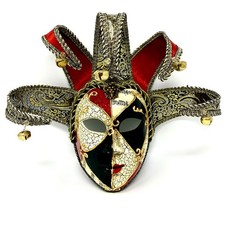 Jester Costume Mask Decoration Masquerade Party Masks for Halloween Mardi Gras