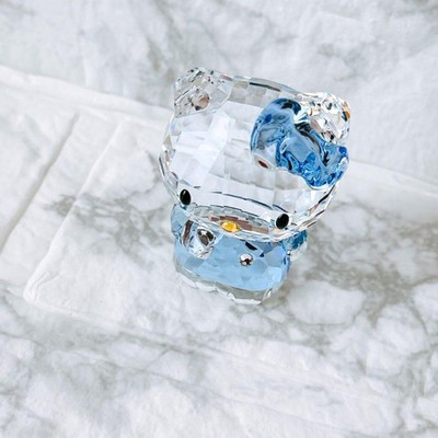 【美品】SWAROVSKI ハローキティ クリスタル　ブルーリボン Excellent Condition] SWAROVSKI Hello Kitty Crystal Blue Ribbon | eBay