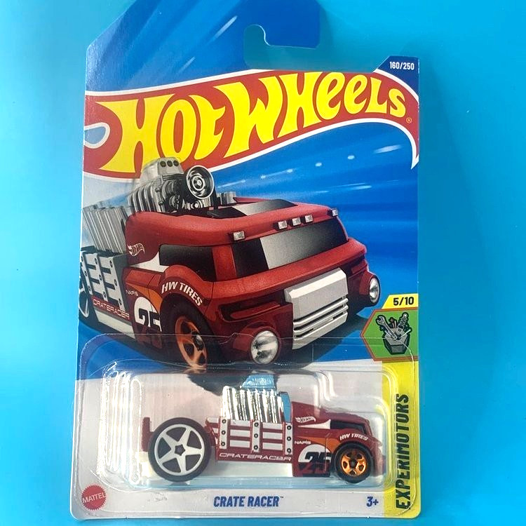 HOT WHEELS 2025 CRATE RACER METALFLAKE DARK RED 160/250 JBB87 EXPERIMOTORS