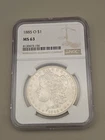 1885-O Morgan Silver Dollar $1 MS63 NGC