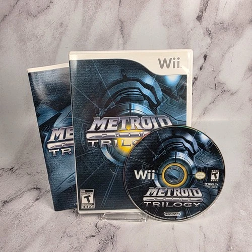 Metroid Prime Trilogy Wii (Includes Game Case & Manual) Complete with Manual CIB
