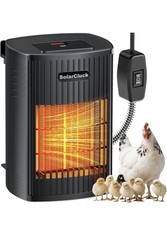 Smart Chicken Coop Heater With Thermostat, 600W/300W Winter Chicken Heater